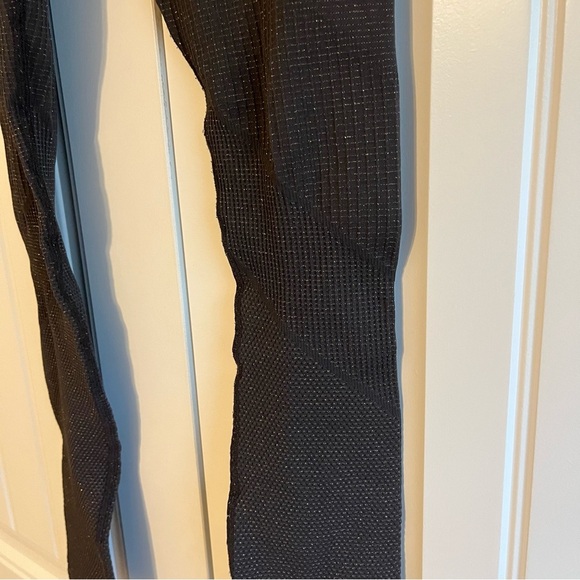 Athleta Shimmer Seamless Tight Leggings Brown Size Small Glitter Fall Athleisure - Picture 4 of 6